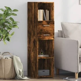 Hoher Schrank aus geräucherter Eichen-Ingenieurholz 30x42,5x124 cm. von , Sideboards - Ref: Foro24-846156, Preis: 64,96 €, Ra...