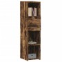 Aparador alto madera de ingeniería roble ahumado 30x42,5x124 cm by , Sideboards - Ref: Foro24-846156, Price: 65,78 €, Discoun...