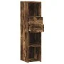 Aparador alto madera de ingeniería roble ahumado 30x42,5x124 cm de , Aparadores - Ref: Foro24-846156, Precio: 64,96 €, Descue...