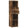 Aparador alto madera de ingeniería roble ahumado 30x42,5x124 cm by , Sideboards - Ref: Foro24-846156, Price: 65,78 €, Discoun...