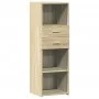 Aparador alto madera de ingeniería roble Sonoma 40x42,5x124 cm de , Aparadores - Ref: Foro24-846161, Precio: 71,66 €, Descuen...