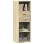 Aparador alto madera de ingeniería roble Sonoma 40x42,5x124 cm de , Aparadores - Ref: Foro24-846161, Precio: 71,66 €, Descuen...