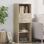 Aparador alto madera de ingeniería roble Sonoma 45x42,5x124 cm de , Aparadores - Ref: Foro24-846168, Precio: 77,14 €, Descuen...