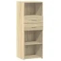 Aparador alto madera de ingeniería roble Sonoma 45x42,5x124 cm de , Aparadores - Ref: Foro24-846168, Precio: 77,14 €, Descuen...