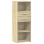 Aparador alto madera de ingeniería roble Sonoma 45x42,5x124 cm by , Sideboards - Ref: Foro24-846168, Price: 78,18 €, Discount: %