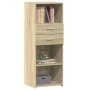 Aparador alto madera de ingeniería roble Sonoma 45x42,5x124 cm by , Sideboards - Ref: Foro24-846168, Price: 78,18 €, Discount: %