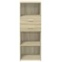 Aparador alto madera de ingeniería roble Sonoma 45x42,5x124 cm de , Aparadores - Ref: Foro24-846168, Precio: 77,14 €, Descuen...
