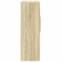 Aparador alto madera de ingeniería roble Sonoma 45x42,5x124 cm de , Aparadores - Ref: Foro24-846168, Precio: 77,14 €, Descuen...