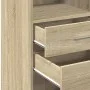 Aparador alto madera de ingeniería roble Sonoma 45x42,5x124 cm de , Aparadores - Ref: Foro24-846168, Precio: 77,14 €, Descuen...
