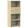 Aparador alto madera de ingeniería roble Sonoma 50x42,5x124 cm de , Aparadores - Ref: Foro24-846175, Precio: 79,39 €, Descuen...
