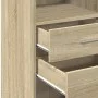 Aparador alto madera de ingeniería roble Sonoma 50x42,5x124 cm de , Aparadores - Ref: Foro24-846175, Precio: 79,39 €, Descuen...