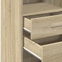 Aparador alto madera de ingeniería roble Sonoma 50x42,5x124 cm by , Sideboards - Ref: Foro24-846175, Price: 80,47 €, Discount: %