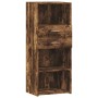 Aparador alto madera de ingeniería roble ahumado 50x42,5x124 cm by , Sideboards - Ref: Foro24-846177, Price: 93,18 €, Discoun...