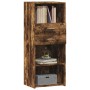 Aparador alto madera de ingeniería roble ahumado 50x42,5x124 cm by , Sideboards - Ref: Foro24-846177, Price: 93,18 €, Discoun...
