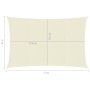 Cream HDPE sail awning 160 g/m² 3x5 m by vidaXL, Umbrellas - Ref: Foro24-311184, Price: 37,78 €, Discount: %