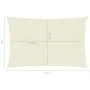 Cream HDPE sail awning 160 g/m² 3x5 m by vidaXL, Umbrellas - Ref: Foro24-311184, Price: 38,38 €, Discount: %