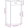 Aparador madera de ingeniería negro 45x42,5x93 cm von , Sideboards - Ref: Foro24-846286, Preis: 87,52 €, Rabatt: %
