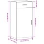 Aparador madera de ingeniería gris Sonoma 45x42,5x93 cm von , Sideboards - Ref: Foro24-846290, Preis: 76,75 €, Rabatt: %