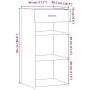 Aparador madera de ingeniería roble Sonoma 45x42,5x93 cm by , Sideboards - Ref: Foro24-846322, Price: 57,61 €, Discount: %