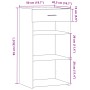 Ingenieurholz-Sideboard Eiche Sonoma 50x42,5x93 cm von , Sideboards - Ref: Foro24-846329, Preis: 67,82 €, Rabatt: %