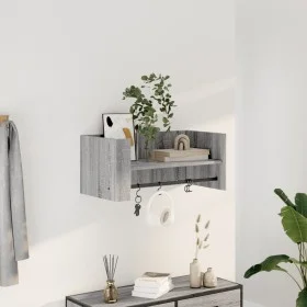 Wandregal aus Sonoma-Grau mit den Maßen 70,5x35x30,5 cm. von , Regale und Regale - Ref: Foro24-848456, Preis: 35,54 €, Rabatt: %