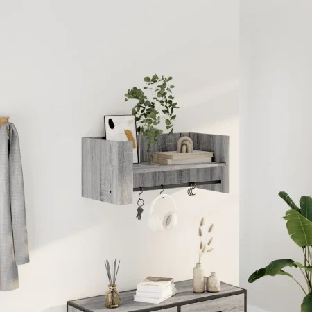 Wandregal aus Sonoma-Grau mit den Maßen 70,5x35x30,5 cm. von , Regale und Regale - Ref: Foro24-848456, Preis: 35,54 €, Rabatt: %