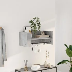 Estante pared madera ingeniería gris hormigón 70,5x35x30,5 cm by , Shelves and shelves - Ref: Foro24-848454, Price: 34,11 €, ...