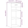 Ingenieurholz-Sideboard Eiche Sonoma 40x42,5x93 cm von , Sideboards - Ref: Foro24-846315, Preis: 56,72 €, Rabatt: %