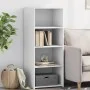 Aparador alto madera de ingeniería blanco 50x41x124 cm by , Sideboards - Ref: Foro24-846397, Price: 64,83 €, Discount: %