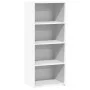 Aparador alto madera de ingeniería blanco 50x41x124 cm by , Sideboards - Ref: Foro24-846397, Price: 64,83 €, Discount: %