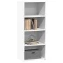 Aparador alto madera de ingeniería blanco 50x41x124 cm by , Sideboards - Ref: Foro24-846397, Price: 64,83 €, Discount: %