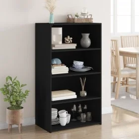 Aparador alto madera de ingeniería negro 70x41x124 cm by , Sideboards - Ref: Foro24-846405, Price: 79,22 €, Discount: %