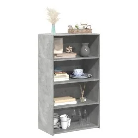 Aparador alto madera de ingeniería gris hormigón 70x41x124 cm by , Sideboards - Ref: Foro24-846407, Price: 80,59 €, Discount: %