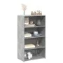 Aparador alto madera de ingeniería gris hormigón 70x41x124 cm by , Sideboards - Ref: Foro24-846407, Price: 80,57 €, Discount: %