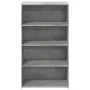 Aparador alto madera de ingeniería gris hormigón 70x41x124 cm by , Sideboards - Ref: Foro24-846407, Price: 80,57 €, Discount: %
