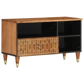 Massives Mangoholz-TV-Möbel 80x33x46 cm von , TV-Möbel - Ref: Foro24-358301, Preis: 68,53 €, Rabatt: %