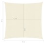 Cream HDPE sail awning 160 g/m² 5x5 m by vidaXL, Umbrellas - Ref: Foro24-311168, Price: 53,98 €, Discount: %