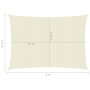Cream HDPE sail awning 160 g/m² 2.5x3 m by vidaXL, Umbrellas - Ref: Foro24-311177, Price: 24,18 €, Discount: %