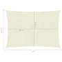 Cream HDPE sail awning 160 g/m² 2.5x3 m by vidaXL, Umbrellas - Ref: Foro24-311177, Price: 25,74 €, Discount: %