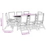 Garten-Esszimmer-Set, 9-teilig, Massivholz Akazie und Textilene von , Gartensets - Ref: Foro24-3279285, Preis: 753,68 €, Raba...
