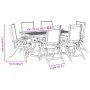 Juego comedor de jardín 7 pzas madera maciza acacia y textileno de , Conjuntos de jardín - Ref: Foro24-3279298, Precio: 585,8...
