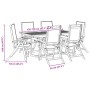 Juego comedor de jardín 7 pzas madera maciza acacia y textileno by , Garden sets - Ref: Foro24-3279298, Price: 611,92 €, Disc...
