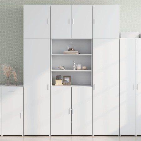 Aparador alto madera de ingeniería blanco 80x42,5x249 cm by , Sideboards - Ref: Foro24-3281357, Price: 236,95 €, Discount: %