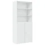 Aparador alto madera de ingeniería blanco 80x42,5x249 cm by , Sideboards - Ref: Foro24-3281357, Price: 226,56 €, Discount: %