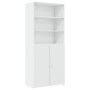 Hoher Schrank aus weißem Ingenieurholz 80x42,5x249 cm von , Sideboards - Ref: Foro24-3281357, Preis: 236,95 €, Rabatt: %