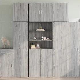 Aparador alto madera de ingeniería gris Sonoma 80x42,5x249 cm by , Sideboards - Ref: Foro24-3281362, Price: 258,43 €, Discoun...