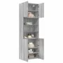 Aparador alto madera de ingeniería gris Sonoma 80x42,5x249 cm by , Sideboards - Ref: Foro24-3281362, Price: 258,43 €, Discoun...
