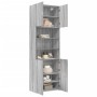 Aparador alto madera de ingeniería gris Sonoma 80x42,5x249 cm de , Aparadores - Ref: Foro24-3281362, Precio: 267,82 €, Descue...
