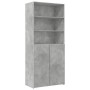 Hoher Schrank aus grauem Beton-Ingenieurholz 80x42,5x249 cm. von , Sideboards - Ref: Foro24-3281360, Preis: 259,36 €, Rabatt: %