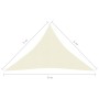 Sail awning cream HDPE 160 g/m² 5x5x6 m by vidaXL, Umbrellas - Ref: Foro24-311210, Price: 36,40 €, Discount: %